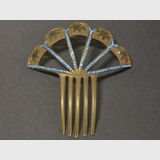 Haircomb | Period: c1950s | Material: Plastic set with Rhinestones