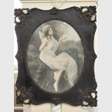 Pair Framed Prints | Period: Victorian c1900 | Material: English Oak frames