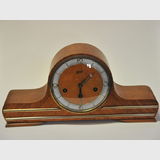 Mantle Clock | Period: c1950s | Make: Schatz | Material: Walnut