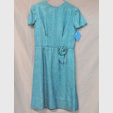Cocktail Dress | Period: c1950s | Make: Handmade | Material: Blue