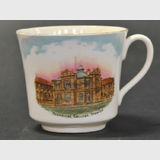 Ipswich Technical College Cup | Period: 1910 | Make: Hewitt & Leadbeater Willow Pottery | Material: Porcelain