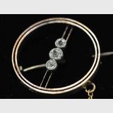 Rose Gold & Diamond Brooch | Period: Edwardian c1910 | Make: Handmade | Material: 15ct Rose Gold, Platinum & Diamonds