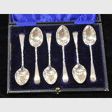 Cased HMSS Spoons | Period: 1913 | Material: Sterling Silver