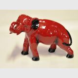 Flambe Elephant | Period: 1952-85 | Make: Royal Doulton | Material: Porcelain