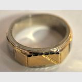Silver & Gold Ring | Period: c1970s | Make: Handmade | Material: Sterling silver & 9ct gold.