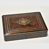 Inlaid Box | Period: 19th century | Material: Timber, brass and mother-of-pearl