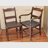 Georgian Chairs - Set of 4 | Period: c1820 | Material: Elm & Mahogany