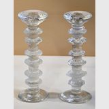 Candle Stick Pair | Period: 1960-70 | Make: Iittala | Material: Glass