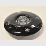 Deco Float Bowl | Period: Art Deco | Material: Black glass