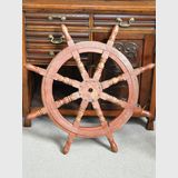 Ship's Wheel | Period: Edwardian c1910 | Material: Timber