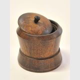Humidore Tobacco Jar | Period: Edwardian c1905 | Material: American oak and tin
