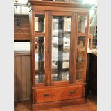 Tall Display Cabinet | Period: Edwardian c1910 | Material: Pine