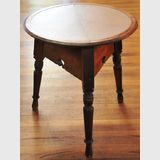 Cricket Table | Period: c1920s | Material: Oak with linoleum top insert