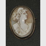 Cameo Brooch | Period: c1930 | Material: Silver & Shell