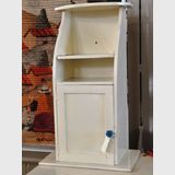 Wall Cupboard | Period: Edwardian c1910 | Material: Cream Painted Pine
