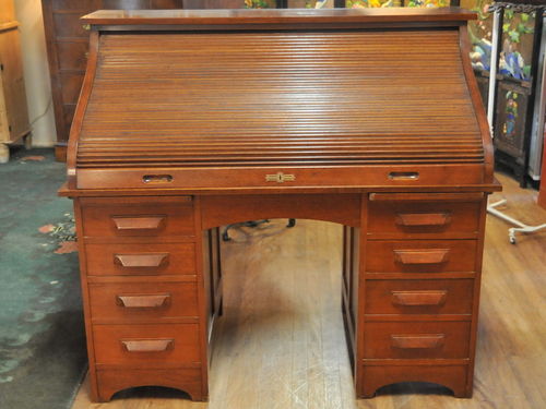 Rolltop Desk | Period: c1920s | Material: Silky Oak