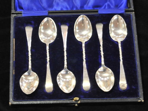 Cased HMSS Spoons | Period: 1913 | Material: Sterling Silver