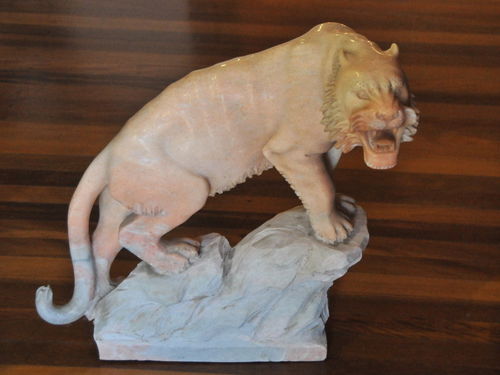 Marble Panther Statue | Period: Late 20thC | Make: Hand Crafted | Material: Marble