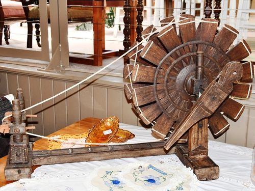 Spinning Wheel | Period: c1920s | Material: Rosewood