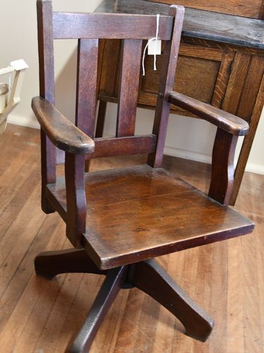 Swivel Office Chair | Period: c1940s | Material: Silky Oak