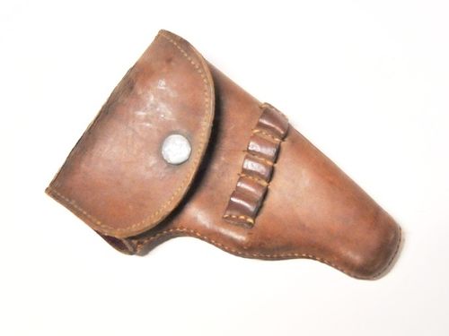 Pistol Holster | Period: Prior WW2 | Material: Leather- velvet lined