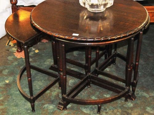 Rosenstengel Nest of Tables | Period: c1935 | Make: Rosenstengel | Material: Silky Oak