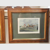 Set Hunting Scene Prints | Period: c1930s | Material: Walnut frames