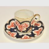 Wileman Coffee Can Duo | Period: Victorian 1884 | Make: Wileman & Co. | Material: Porcelain