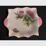 Shelley Thistle Dish | Period: c1960s | Make: Shelley | Material: Porcelain