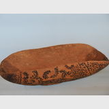 Coolamon Dish | Period: Pre WW2 | Material: Hardwood | Burnt and Pecked Bee Decoration