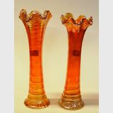 Carnival Glass Vases | Period: c1930s | Make: Northwood | Material: Glass