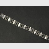 MOP Bracelet | Period: New | Material: Mother of Pearl, Marcasite and Sterling Silver