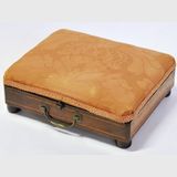 Georgian Foot Warmer | Period: Georgian c1830 | Material: Inlaid walnut with copper hot-water insert