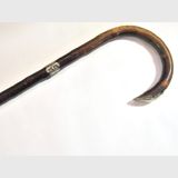 Walking Stick | Period: Victorian 1897 | Material: Sterling Silver Mounted Cane- Birmingham 1897