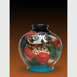 Moorcroft BooBook Owl vase | Period: 2015 Australian Exclusive design | Make: Moorcroft | Material: Pottery | BooBook Owl view two