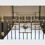 Porcelain Double Bed | Period: Edwardian | Material: Brass, iron & poircelain