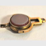 Gold Spinner Key | Period: Victorian c1900 | Make: Handmade | Material: 9ct gold, bloodstone & carnelian