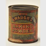 Dr Waugh's Baking Powder Tin | Period: 1920s | Make: James Channon | Material: Tin-paper label