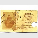 Bark Pottery Vase | Period: c1980 | Make: Bill Reid Blind Potter | Material: Pottery