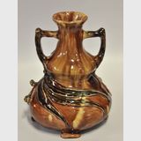 Harvey School Double Handled Vase | Period: 1925 | Make: Erica Lahey, Harvey School | Material: Pottery