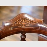 Inlaid Corner Chair | Period: Victorian c1890 | Material: Inlaid Walnut