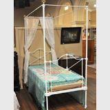 Single 4 Poster Bed | Period: Victorian | Material: Cast iron
