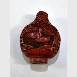 Snuff Bottle | Period: Vintage | Material: Cinnebar