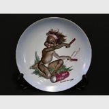 Brownie Downing Plate | Period: 1950s | Make: Brownie Downing | Material: Porcelain