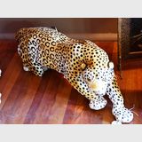 Large Ceramic Leopard | Period: 1970s | Material: Porcelain