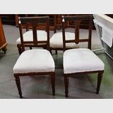 Set 4 Dining Chairs | Period: Victorian 1880s | Material: Mahogany