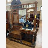 Large Hall Stand | Period: Victorian c1890 | Material: English Oak