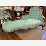 Chaise Longue | Period: Victorian c1880 | Material: Walnut