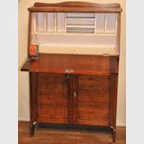 Silky Oak Writing Desk | Period: Art Nouveau | Material: Silky Oak