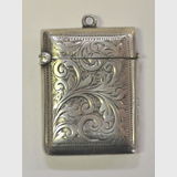 Vesta Case | Period: Victorian 1898 | Make: Chester | Material: Sterling Silver